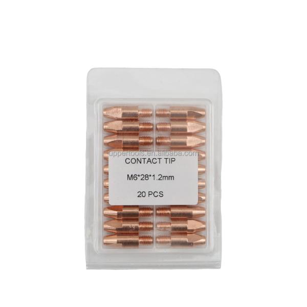 Wire Diameter 0.8-1.2mm M6*28mm 1.2mm Contact Tip for Mig Welding Torch Consumable