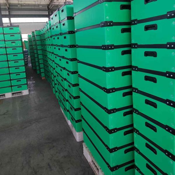 UV Resistant Plastic Shipping Box Green Turnover Box Customized