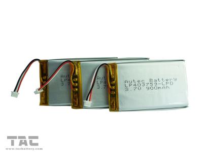 Bateria do bloco 3.7V 1.3AH da bateria de Lipo com fio e conector para o massager