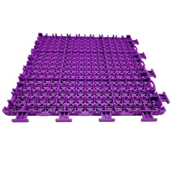 Double Tier 250 * 250 * 12.7 mm Outdoor Sports Flooring Low Heat Reflection