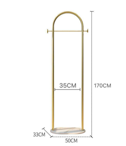 Two Tier Metal Pipe Clothes Rack , 50cm Length Metal Clothes Hanger Rack