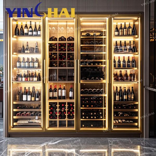 Absorption Refrigerator Glass Wine Display Cabinet Modern Whiskey For Hotel Home