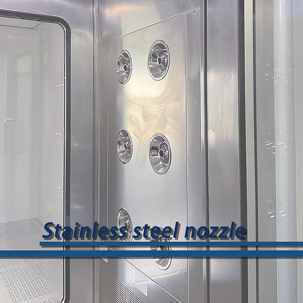 CE Stainless Steel Air Shower Automatic Door Tunnel For Cleanroom Air Flow