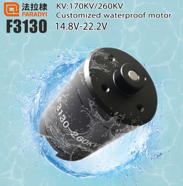 Faradyi Customized High Precision Waterproof Motor 14V 22V Brushless DC Tubular Motor With Propeller For Underwater Thruster
