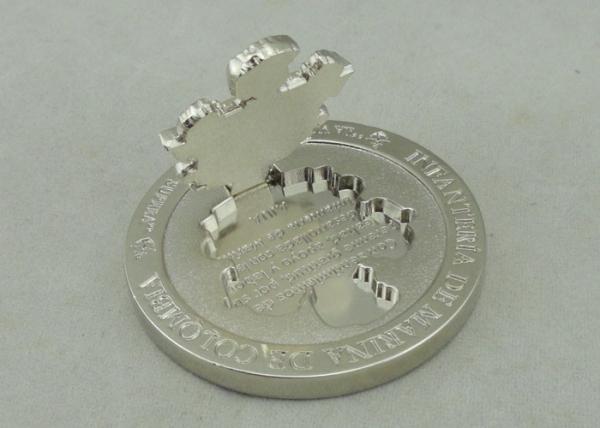 Colombia Personalized Coins For LA VOLUNTAD TODO LO SUPERA , Slipper  Piece Coin Silver Plating And Zinc Alloy
