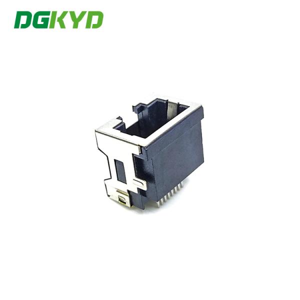Connecteur gauche simple d'Ethernet de SMD RJ45 sans type léger de la correction 8P8C