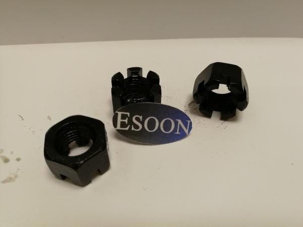 Hex Nuts, Slotted, Metric,DIN935,Plain Surface,ISO/R 288-1:1963 - Slotted and castle nuts with metric thread