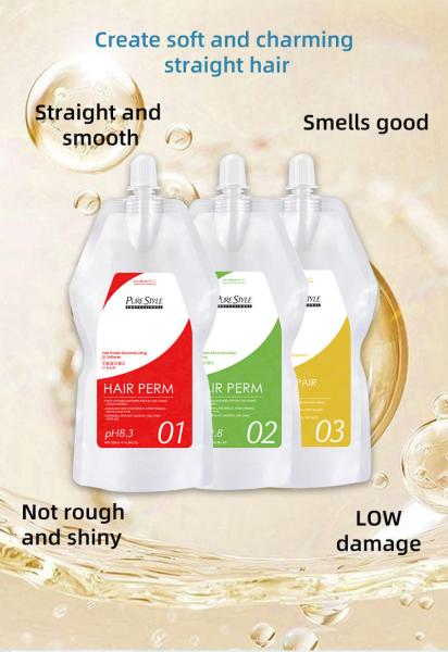 Purestyle OEM  Hair Perm Cream Raw Material Deep Hair Nourishing Repairing Hair Keratin Treatment Hair Curling