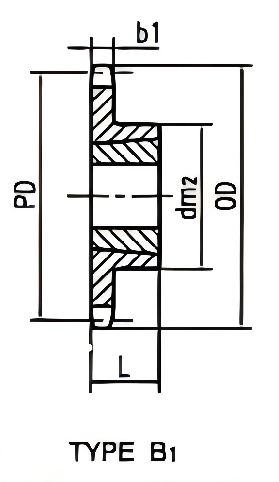 Double Pitch Sprockets Durability Bolt On Industrial Sprockets industrial power socket