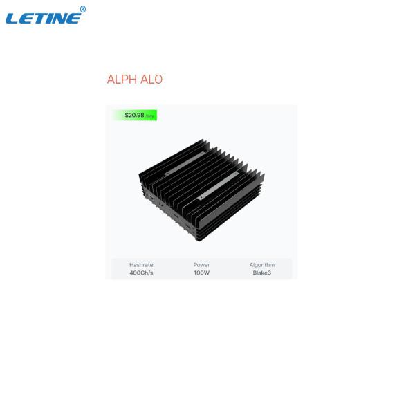 IceRiver ALPH AL0 400GH/S 100W Алефиевая добывающая машина алгоритм Blake3 ALPH Coin