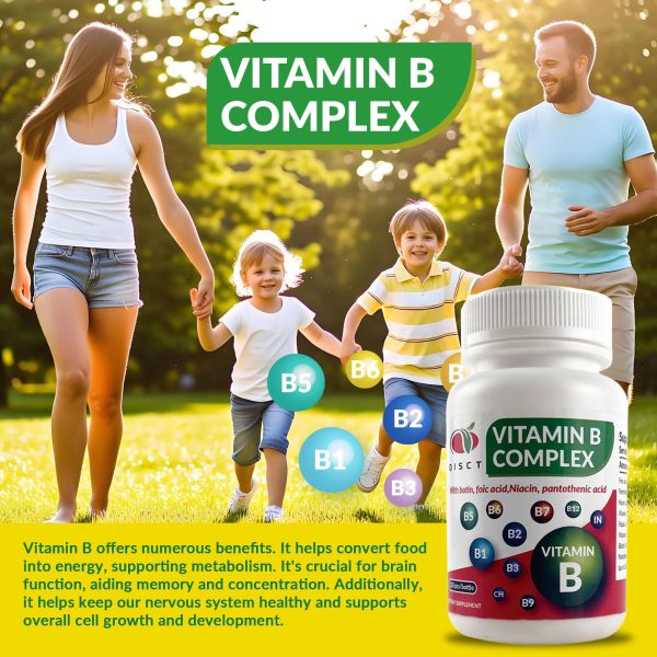 Customized Super B Complex Vitamins With Biotin Folic Acid 120 Tablets/Bottle