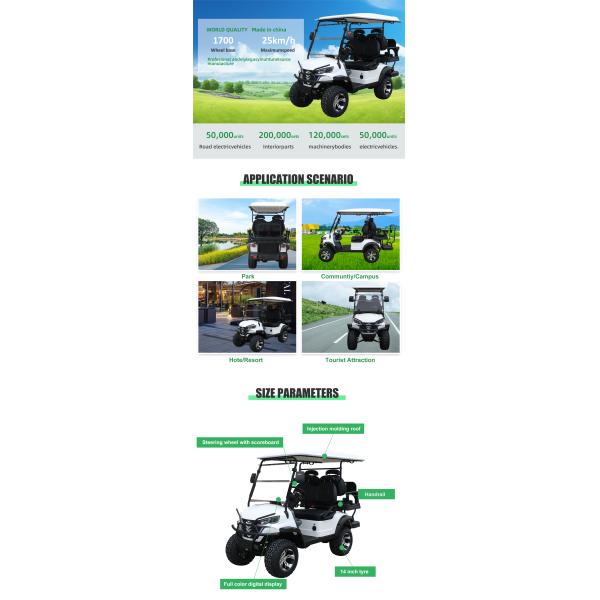 2024 HM Mini Electric Golf Carts Hunting Off Road Cart 4 Seater for Hunting Golf