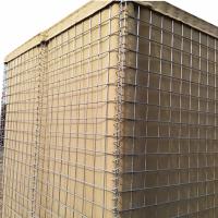 haute Hesco Gabion rambarde militaire soudée de mur de sable de 1.2m avec le tissu de textile