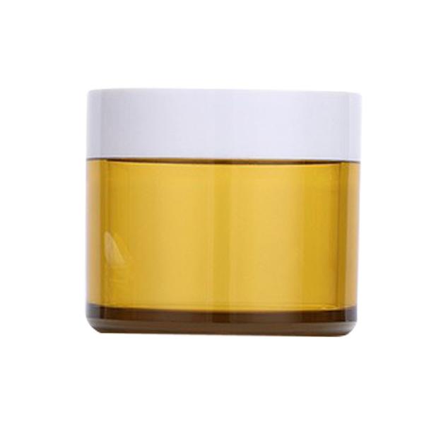 Опарник SGS 120g 150g косметический желтый стеклянный вокруг стеклянной банки с крышкой