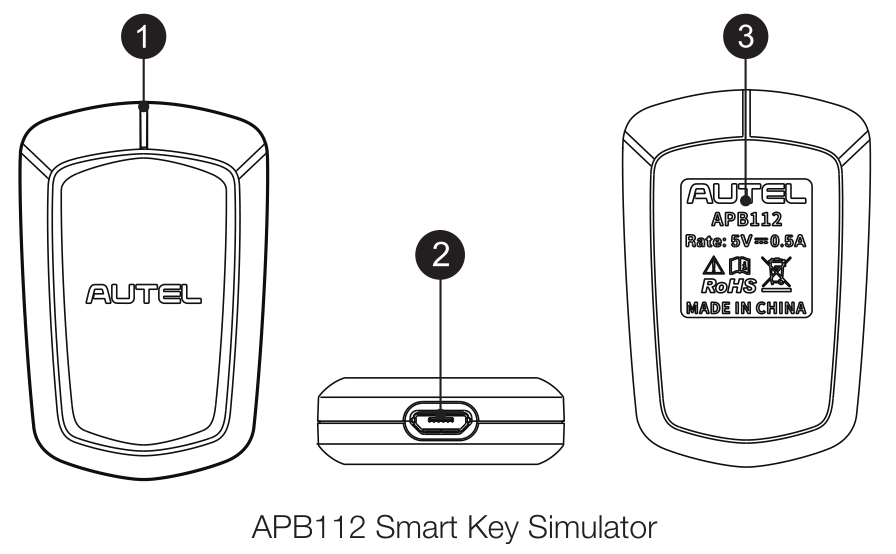 Autel APB112 Smart Key Simulator Works With Autel MaxiIM IM608 / IM508