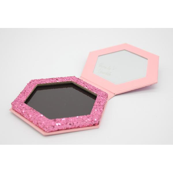 Special Shaped Magnetic Make Up Palette Refilling Pink Hexagon Eyeshadow Palette