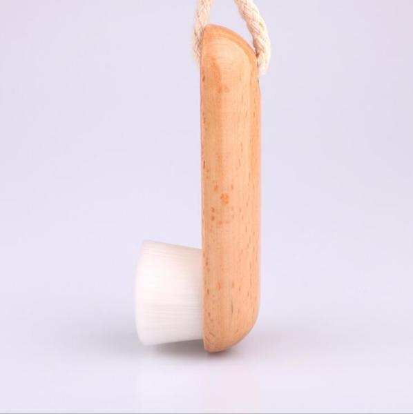 Mini Wooden Soft Face Cleansing Brush 4 X 5 X 11 Cm Long Life Span