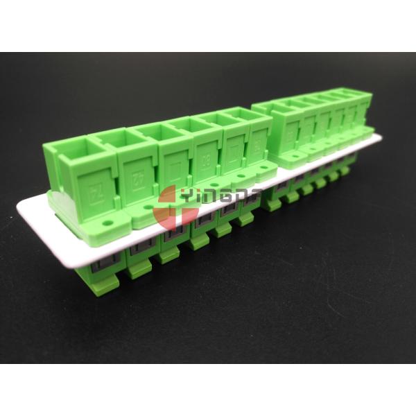 Переходники и отрезки провода портов СК/АПК терминальной коробки 12 оптического волокна ДИН пластиковые