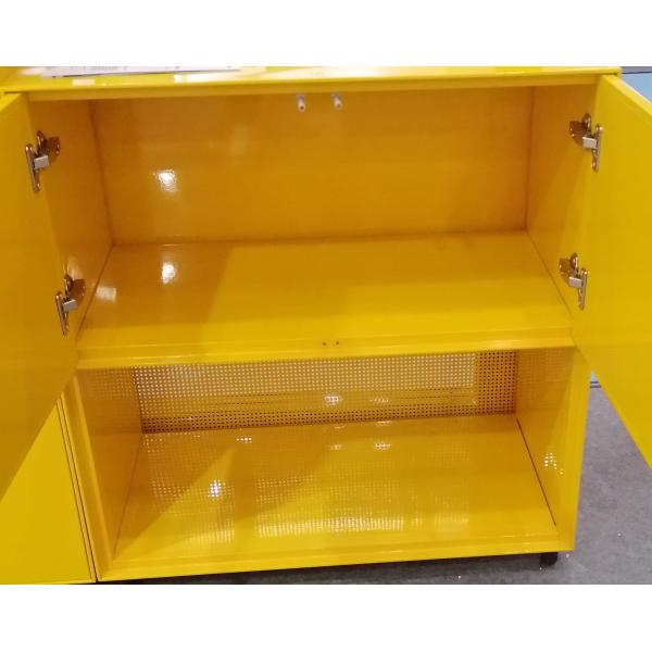 Прочная поднимающая вверх дверь качания вниз с края открытого стального кухонного шкафа офиса тонкого