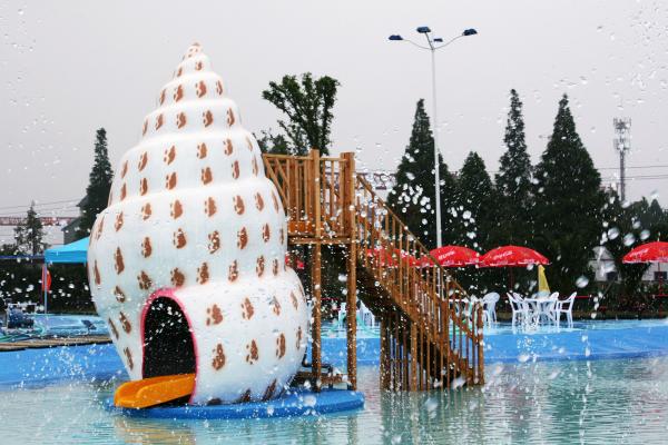 Corrediça de água comercial da piscina dos recursos do parque do Aqua da família para o parque da água das crianças