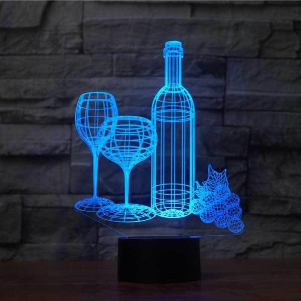 138mm ABS 3D Led Illusion Lamp 88mm Acrylic 3d Illusion Led Lamp