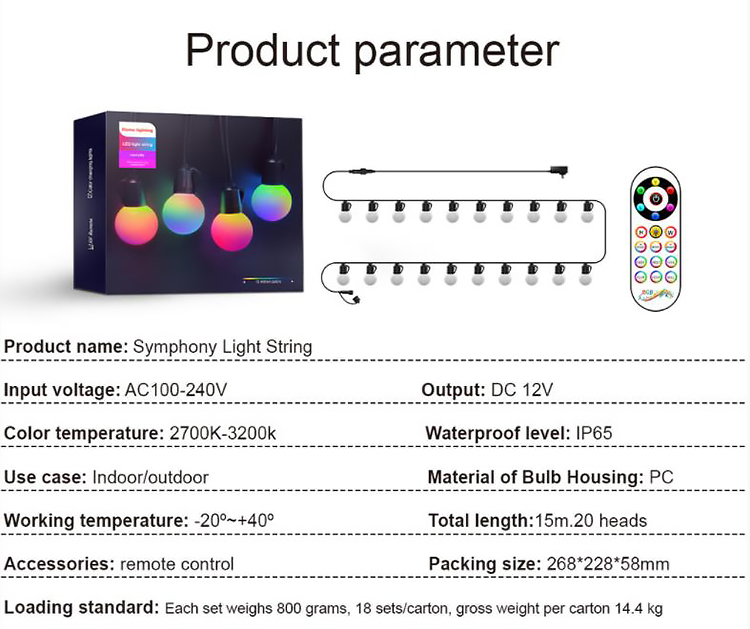 Multicolor симфонизм праздника RGB освещает раковину IP65 ПК для на открытом воздухе партии