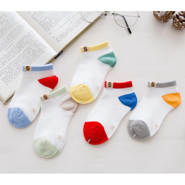 Custom Kids Boy Socks Cotton Baby Socks Knitting Kids Sock Plain Color