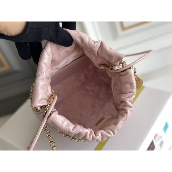 Chanel Branded Ladies Handbag 22B MINI 22S Calfskin Pink White Black Yellow