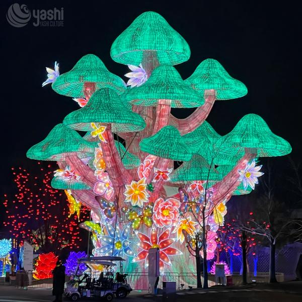 Large LED Chinese Festival Lanterns for Outdoor Light Shows and Christmas Decor