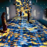 Holographique immersif Restaurant immersif Projecteur holographique Salle de mariage Projection