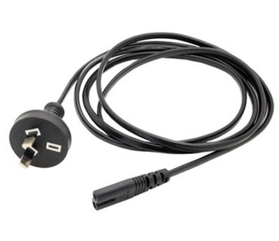 2 Prong Australian Notebook Power Cord, Australia male to IEC C7, 6ft