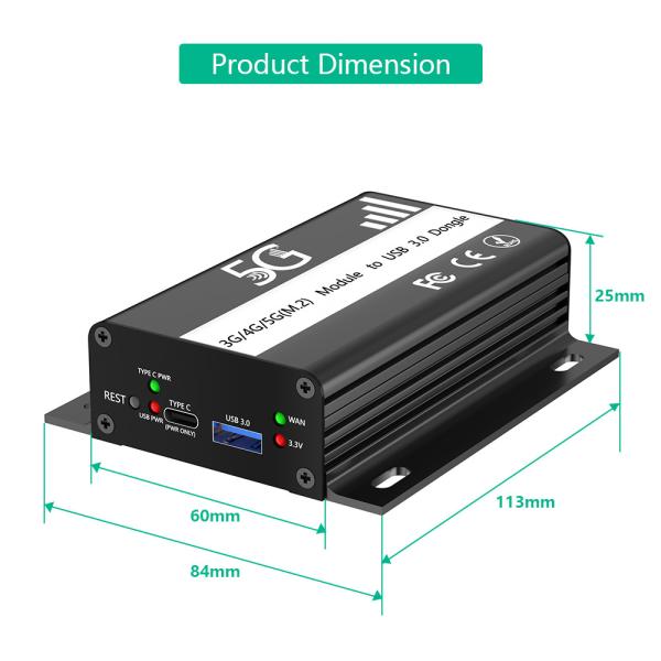Новая версия NGFF(M.2) клавиатура B на USB 3.0 Адаптер с картой Слот и дополнительное питание для 3G / 4G / 5G Модуль