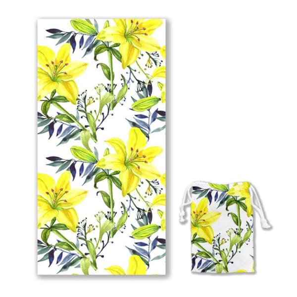 Custom logo Quick Dry Sand Proof Recycled Towel Microfiber Print Swimming Custom Beach Towel Repreve Towel