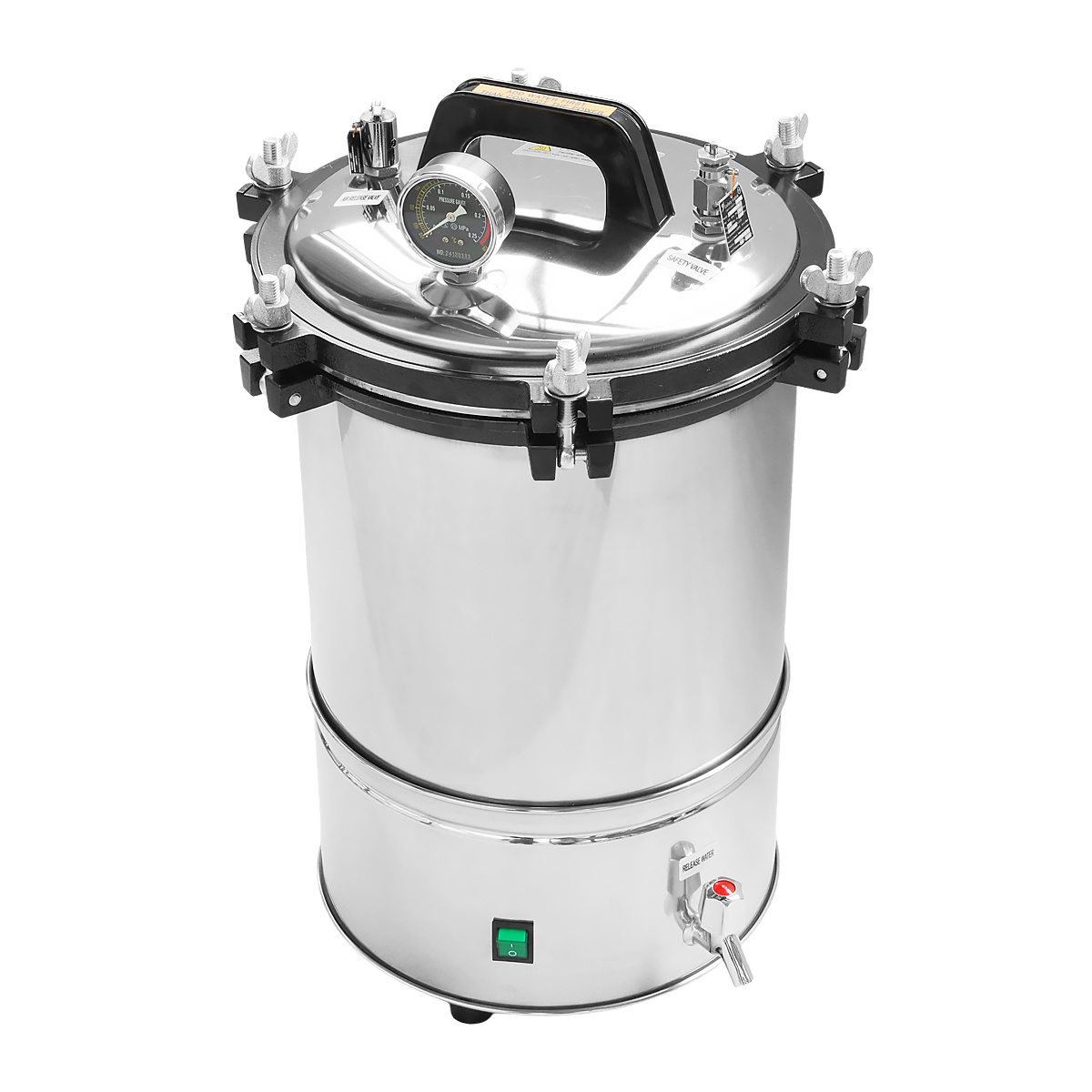 Factory Direct Lab Vertical Autoclave 18L 24L Portable Steam Sterilizer with Automatic Disinfection