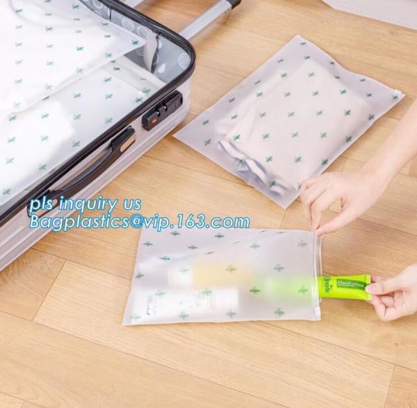 Slider Lock Zipper One Side Clear Plastic Bags Suppier For Underwear, Natural Coex PP Grape reclosable slider bag, pet z