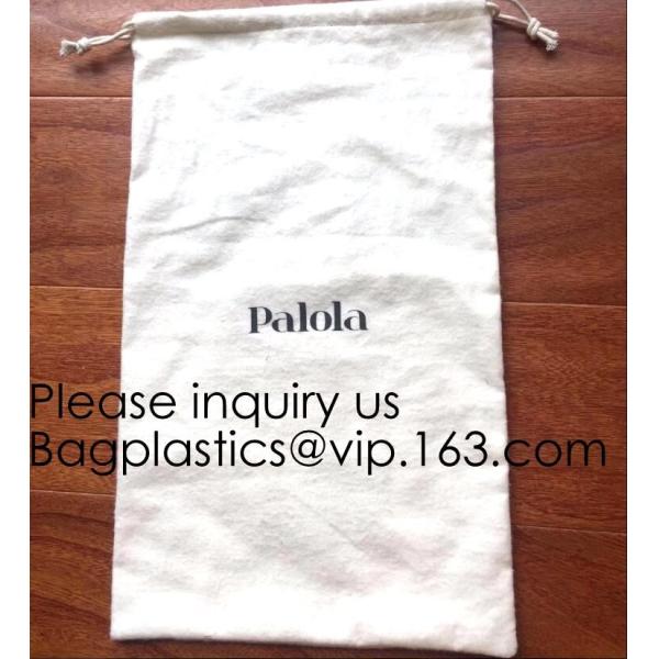 White Brushed Cotton Twill Drawstring Bag For Packaging,Cotton Flannel Dust bag,Pure White Cotton Flannel Packaging Bag