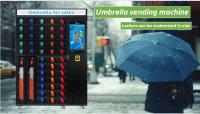 Diodo emissor de luz da máquina de venda automática do guarda-chuva de 662 mantimentos que ilumina o pagamento esperto do cartão da máquina de venda automática do cacifo do mícron