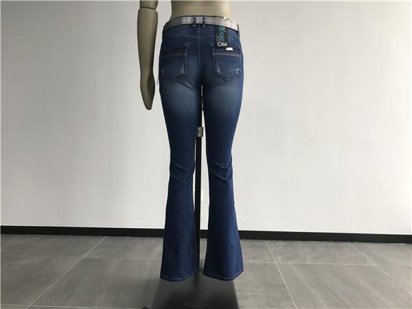 Ladies' Medium Wash Stretch Denim Jeans Womens Bootcut Jeans TW76321