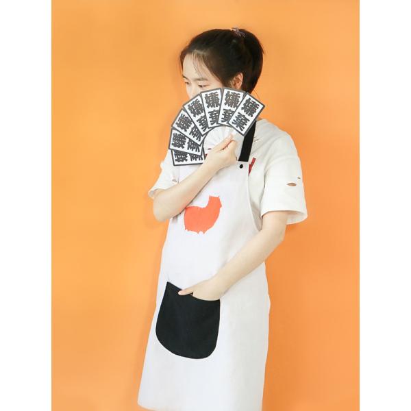 White Canvas Girls 60 X 80cm Kitchen Cooking Apron