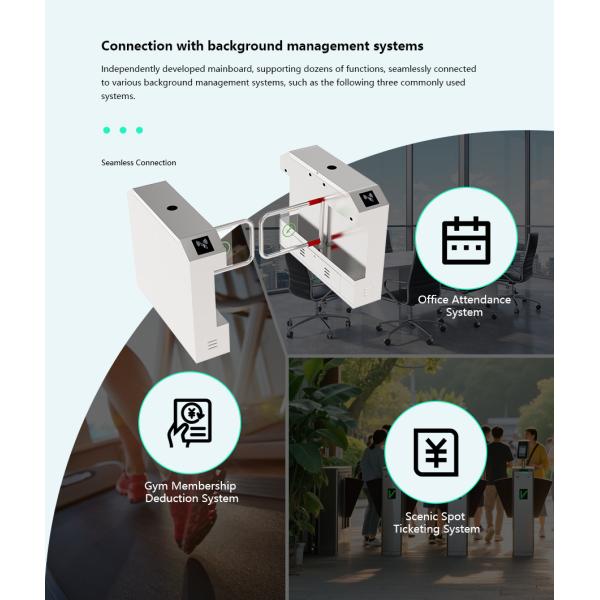 Автоматические ворота RS485 турникета управления доступом скорости взаимодействуют ширину 510mm