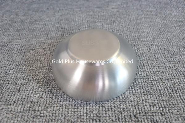 Wholesale kitchen custom bagasse small food bowl 304 thickened stainless steel sauce dish for ice cream fruit salad