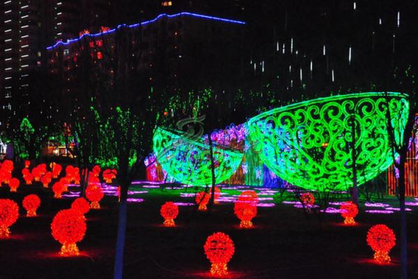 Hand Crafted Chinese Lantern Lights , Energy Saving Lunar New Year Lanterns