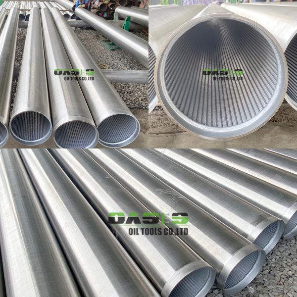 AISI 304L Stainless Steel Wire Wrapped Screen Pipe | 325mm OD Welded Bevel End Johnson V-Wire Screen