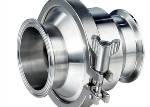 Durable 3A A270 Sanitary Non Return Valve / Ball Check Valve Stainless Steel