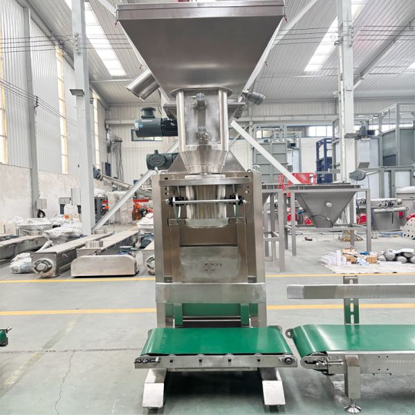Highly advanced fully automatic packaging machine suitable for 5 to 50 kilograms of powdered materials
