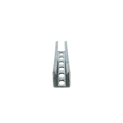 ISO9001 Steel Strut Channel Silver Galvanized Steel Channel Supplier