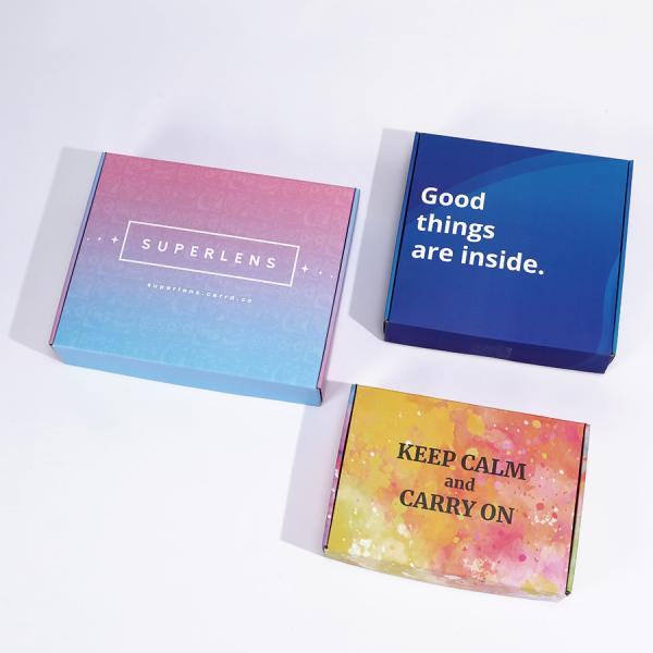 Embalaje industrial Caja de suscripción de papel corrugado personalizado para bebés niños niños