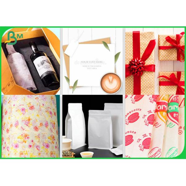 крен MG белого цвета 30gr 40gr 50gr естественный бумажный для пакета гамбургера