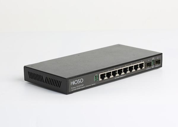 16K MAC Learning 8 1000M TP 2 1000M SFP Ports SFP Fiber Switch 10 Ports