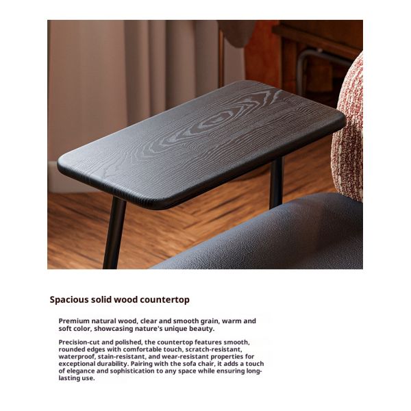 Nordic Single Office Negotiation Chair with Latex Cushion and Wooden Armchair Leisure Accent Chair for Meeting Living Room